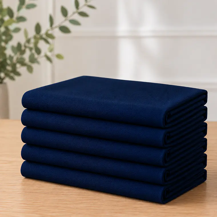 Pack de 5 Manteles Rectangular 210×145 Cm Bistrech Azul 1