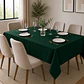 Pack de 5 Manteles Rectangular 210×145 Cm Bistrech Verde Oscuro - Miniatura 2