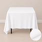Pack de 5 Manteles Cuadrados 145×145 Cm Bistrech Blanco - Miniatura 6