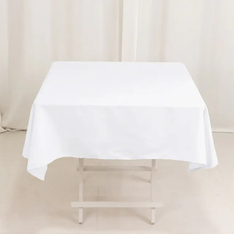 Mantel Cuadrado 145×145 Cm Bistrech Blanco 4