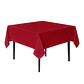Pack de 5 Manteles Cuadrados 145×145 Cm Bistrech Rojo - Miniatura 4