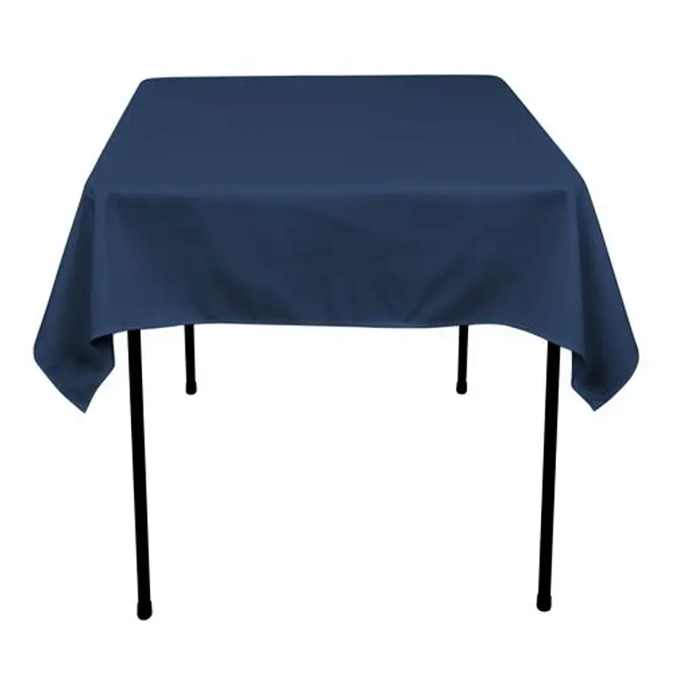Pack de 5 Manteles Cuadrados 145×145 Cm Bistrech Azul Oscuro 4