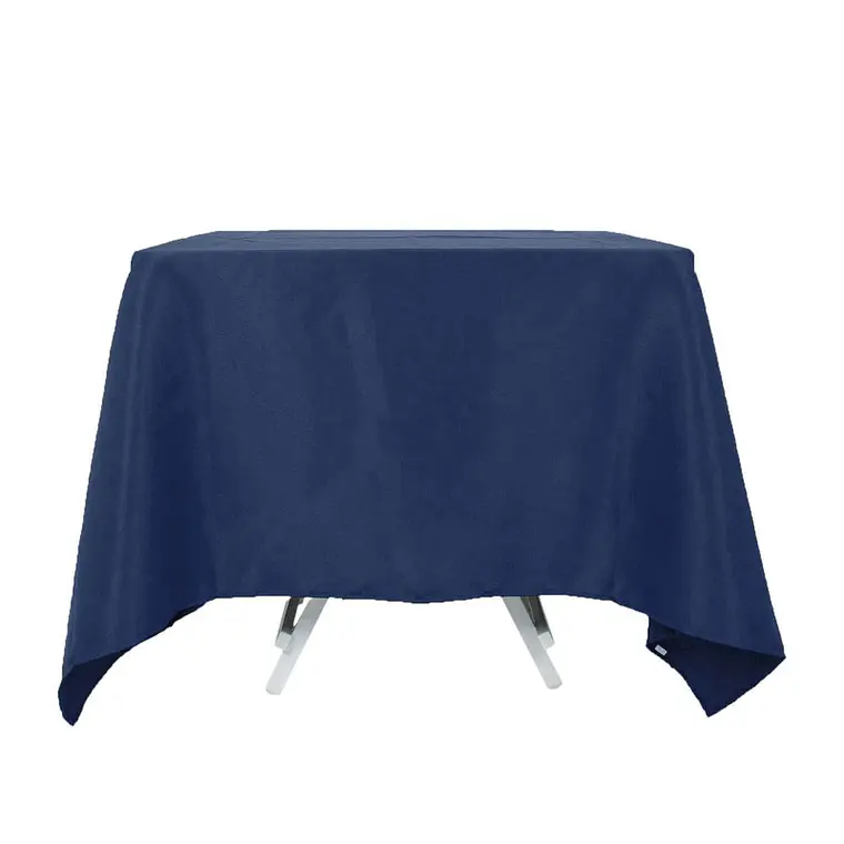 Pack de 5 Manteles Cuadrados 145×145 Cm Bistrech Azul Oscuro 5