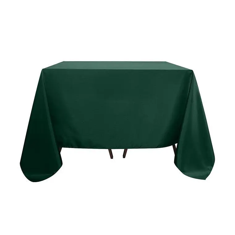 Pack de 5 Manteles Cuadrados 145×145 Cm Bistrech Verde Oscuro 4