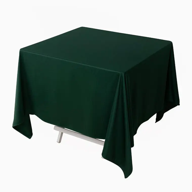 Pack de 5 Manteles Cuadrados 145×145 Cm Bistrech Verde Oscuro 5