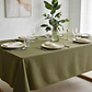 Pack de 5 Manteles Cuadrados 145×145 Cm Bistrech Verde Oliva - Miniatura 5