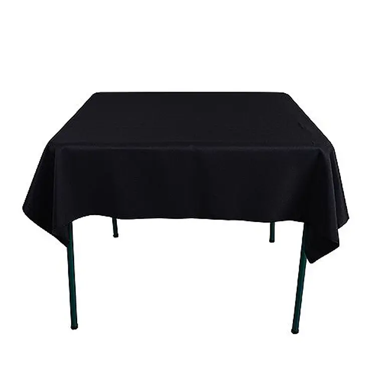 Pack de 5 Manteles Cuadrados 145×145 Cm Bistrech Negro 4
