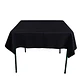 Pack de 5 Manteles Cuadrados 145×145 Cm Bistrech Negro - Miniatura 4