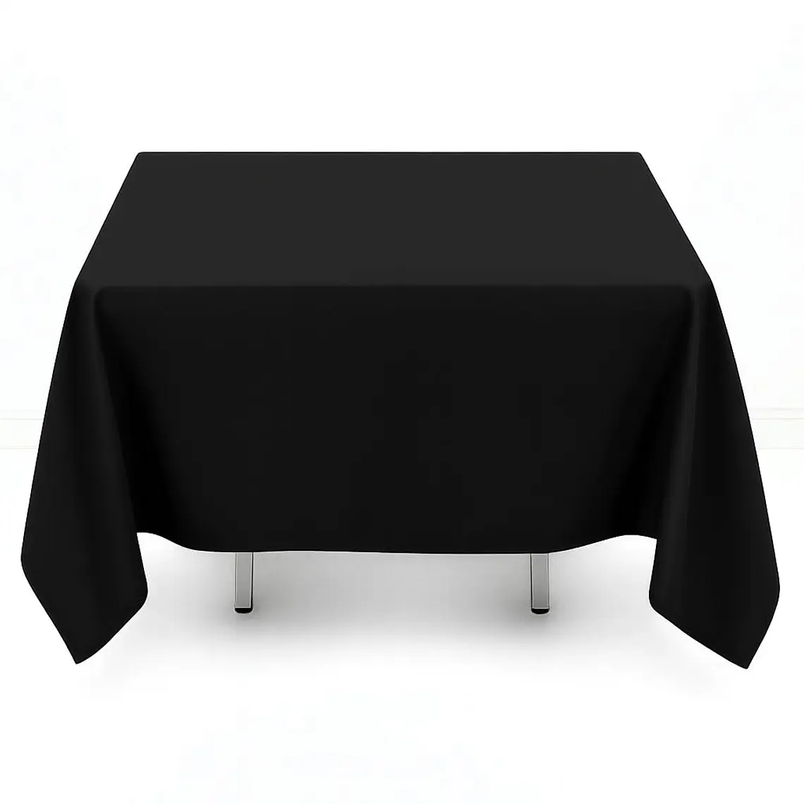 Pack de 5 Manteles Cuadrados 145×145 Cm Bistrech Negro 5