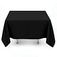 Pack de 5 Manteles Cuadrados 145×145 Cm Bistrech Negro - Miniatura 5