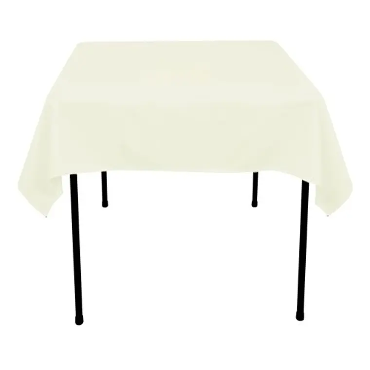 Pack de 5 Manteles Cuadrados 145×145 Cm Bistrech Marfil 5