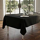 Mantel Negro Rectangular Algodon Gabardina Premium 240 X 145 Cm - Miniatura 4