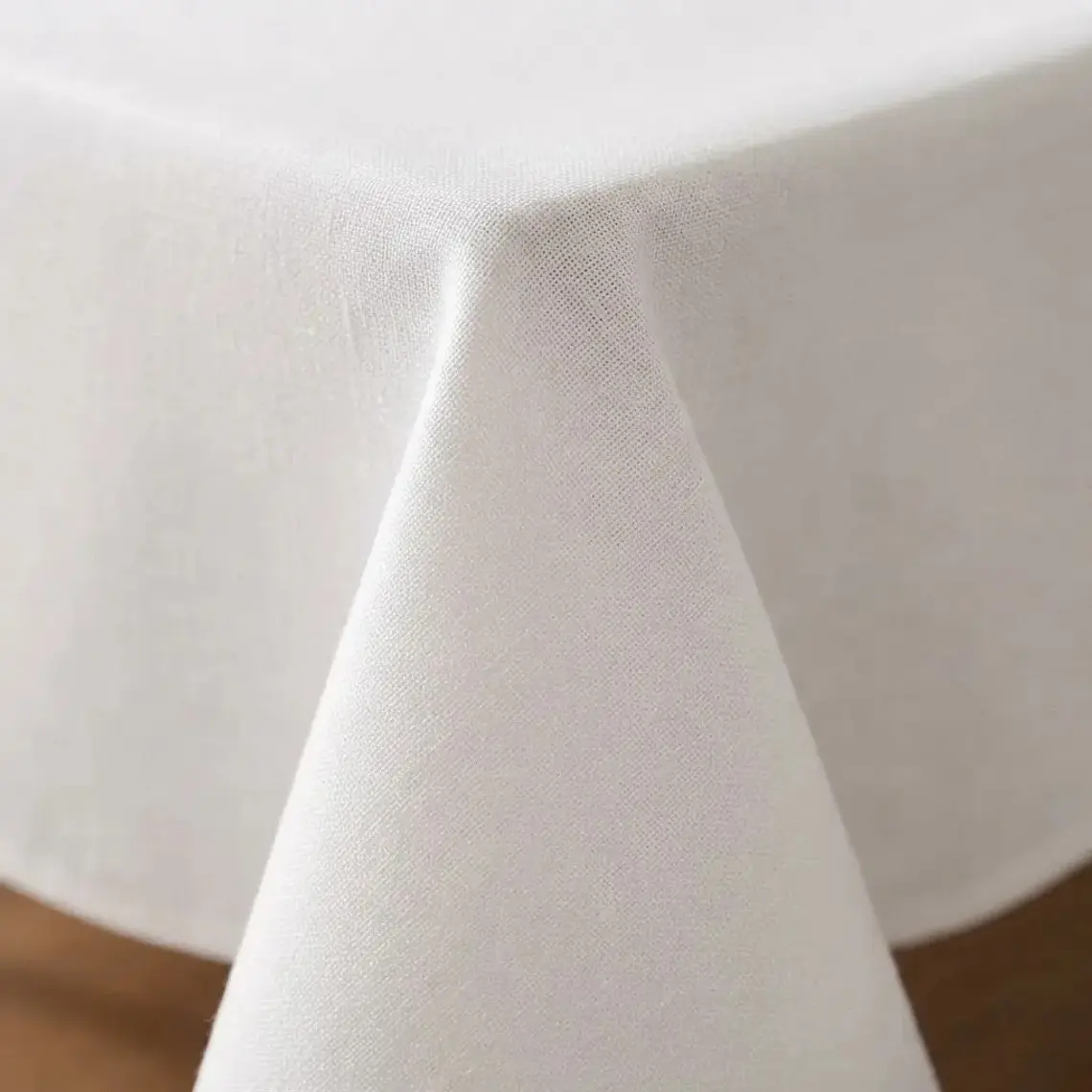 Mantel Blanco Rectangular Algodon Gabardina Premium 240 X 145 Cm 4