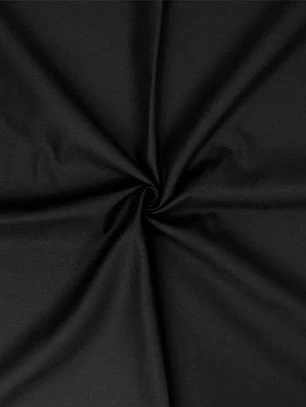 Camino De Mesa Negro Algodon Gabardina Premium 30 X 145 Cm