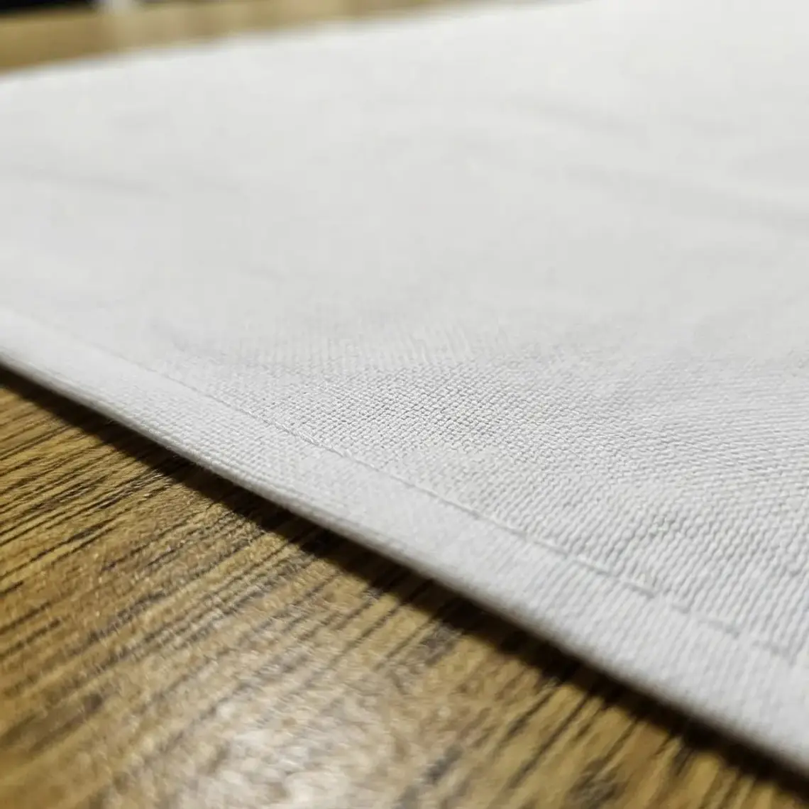 Camino De Mesa Blanco Algodon Gabardina Premium 30 X 145 Cm 4