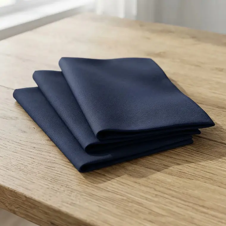 Pack 4 Servilletas De Tela Negro Algodon Gabardina Premium 45x45cm 3
