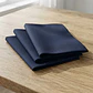 Pack 4 Servilletas De Tela Negro Algodon Gabardina Premium 45x45cm - Miniatura 3