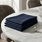 Pack 4 Servilletas De Tela Negro Algodon Gabardina Premium 45x45cm - Miniatura 1