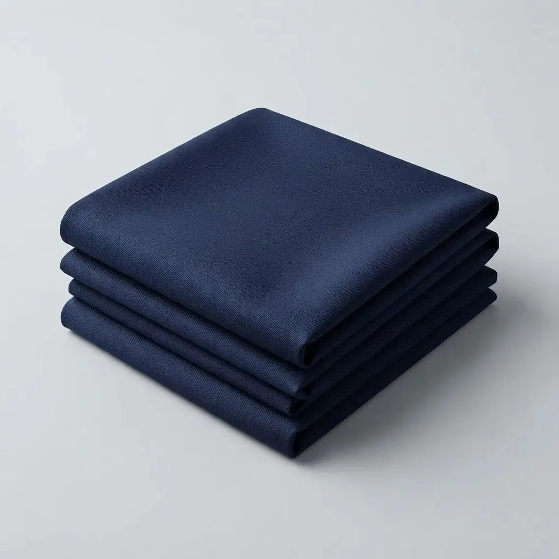 Pack 4 Servilletas De Tela Negro Algodon Gabardina Premium 45x45cm 4