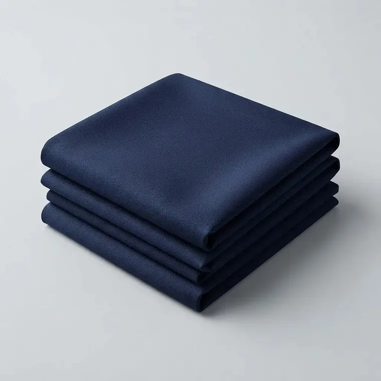 Pack 4 Servilletas De Tela Negro Algodon Gabardina Premium 45x45cm 4