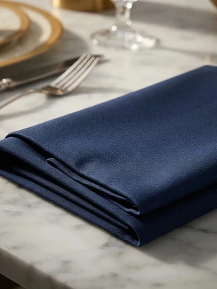 Pack 2 Servilletas De Tela Negro Algodon Gabardina Premium 45x45cm