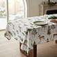 Mantel Navidad Reno Repelente Al Agua Rectangular 235×155 Cm - Miniatura 2