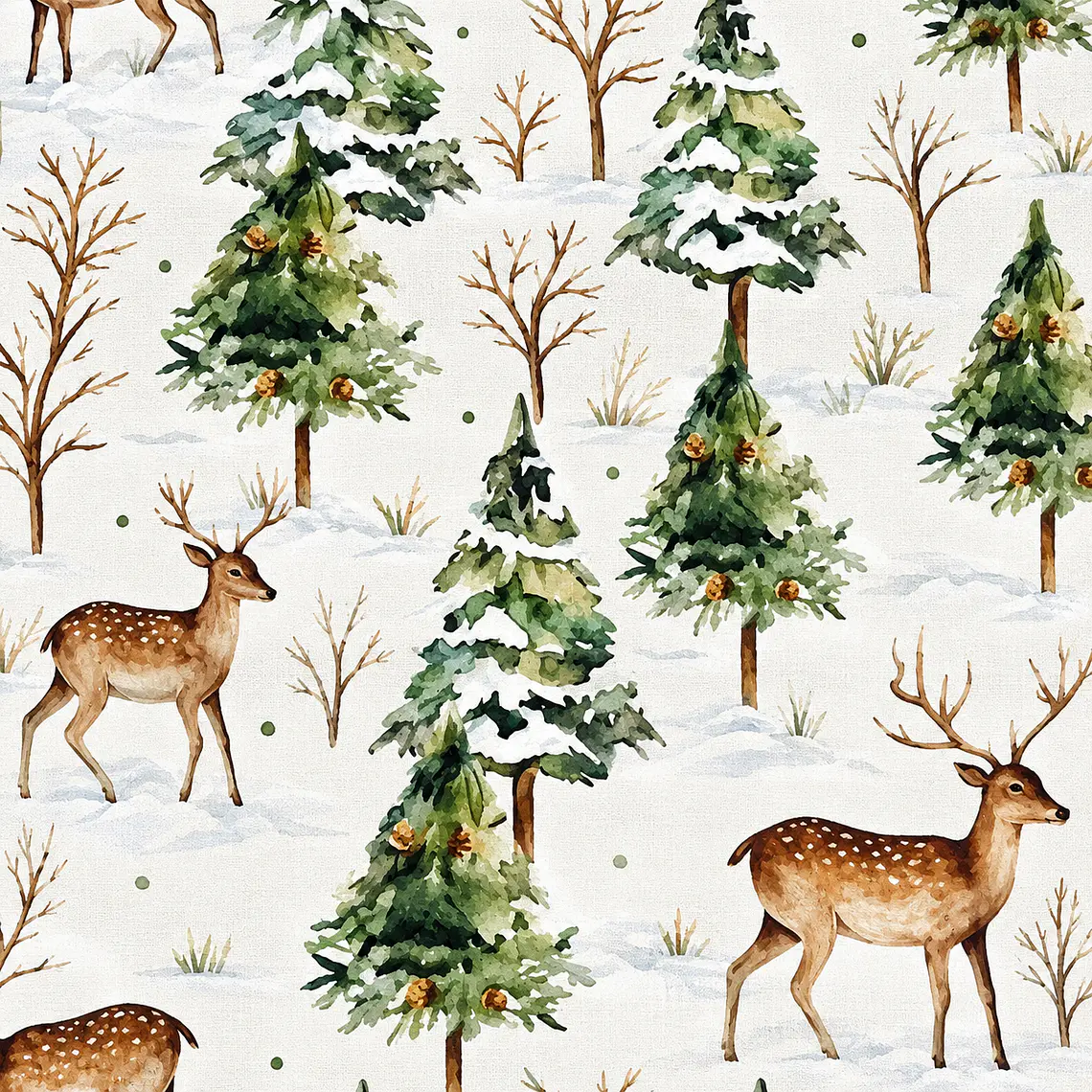 Mantel Navidad Reno Repelente Al Agua Rectangular 235×155 Cm 4