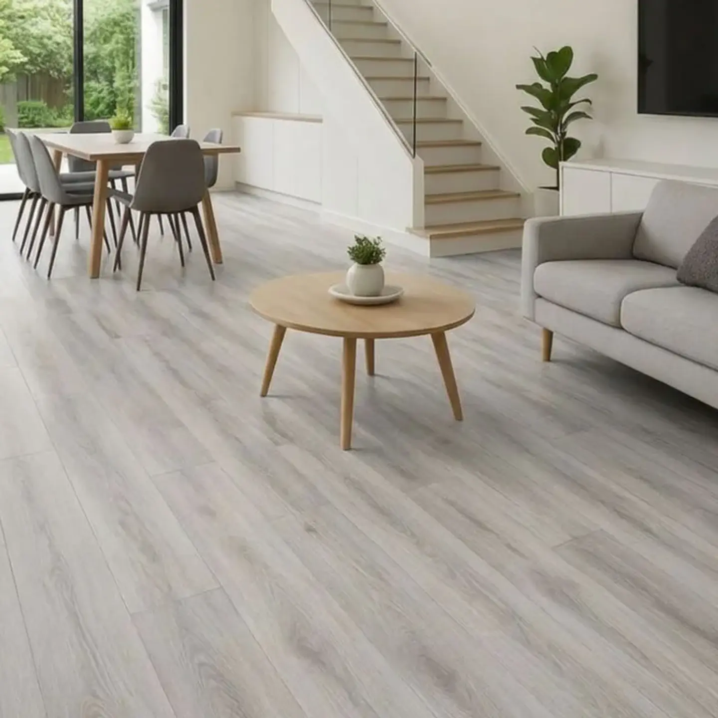 Piso Vinílico SPC Stone Grey 2