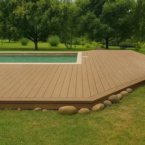 Piso Deck WPC Coextruido Chocolate/Wood