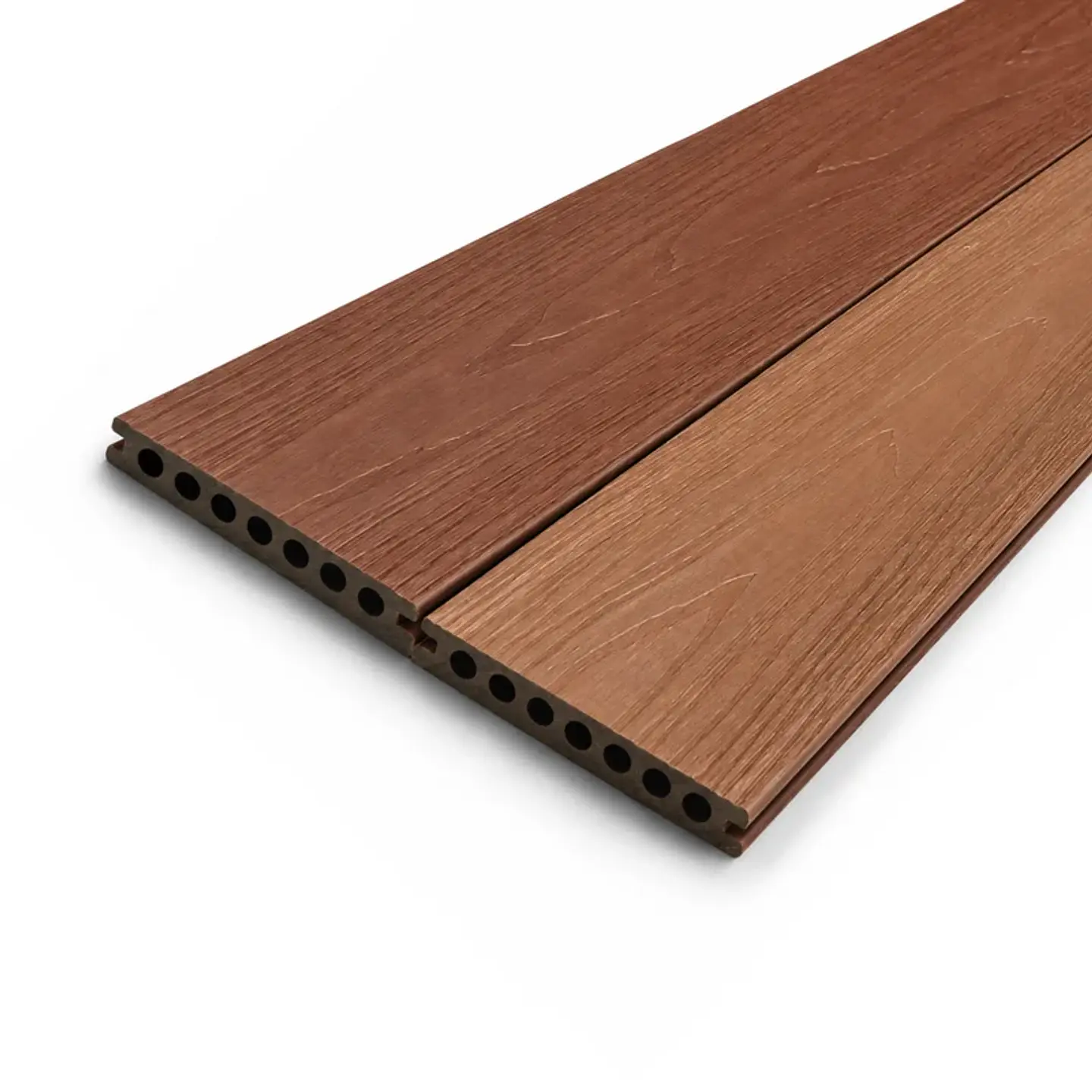 Piso Deck WPC Alto Tráfico Bicolor Chocolate/Wood 1