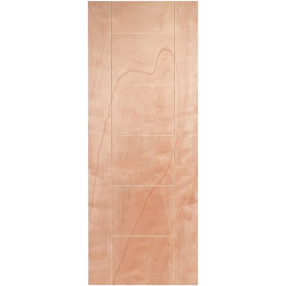 Puerta de Terciado Ranurado Okume 45 mm — Relleno Honeycomb 1