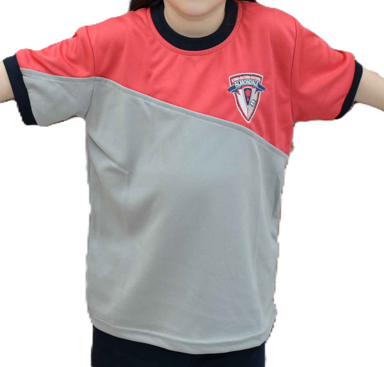 Polera ALGODÓN Manga Corta Colegio Almondale 2