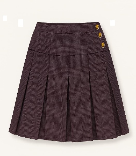 Falda Burdeo Colegio Almondale Corte Rebeca 1