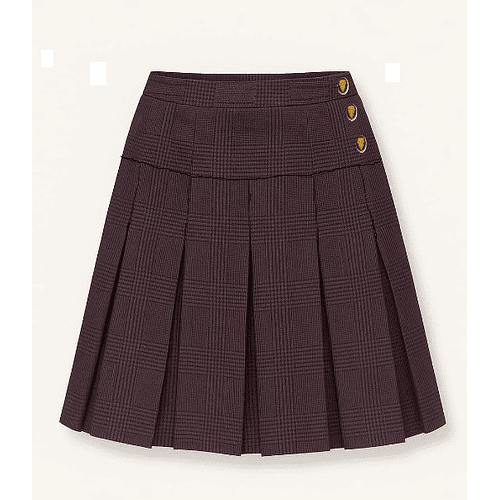 Falda Burdeo Colegio Almondale Corte Rebeca