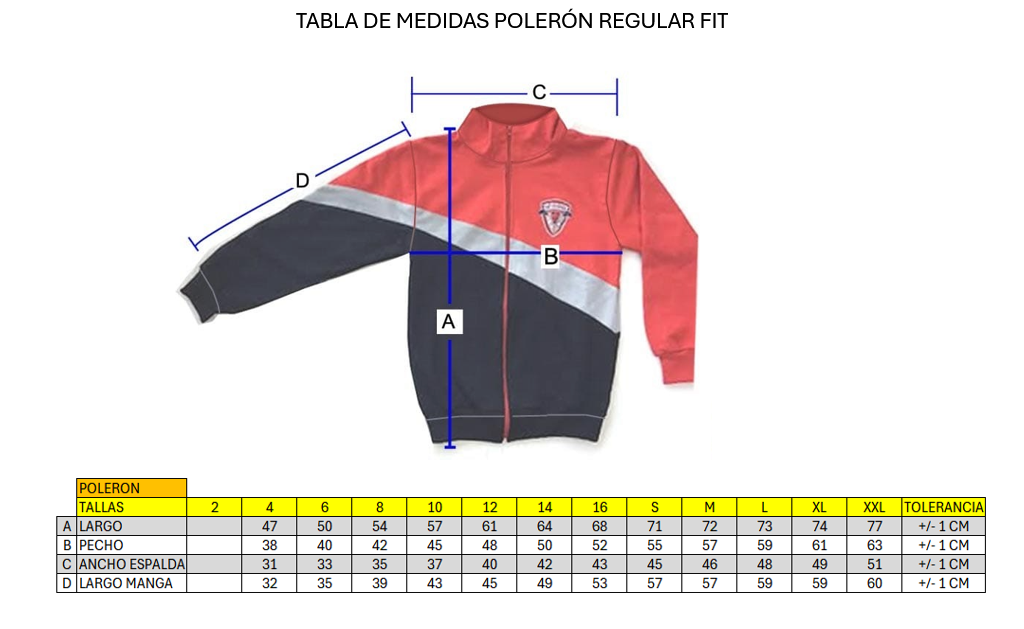 Polerón Buzo Colegio Almondale Regular Fit 4