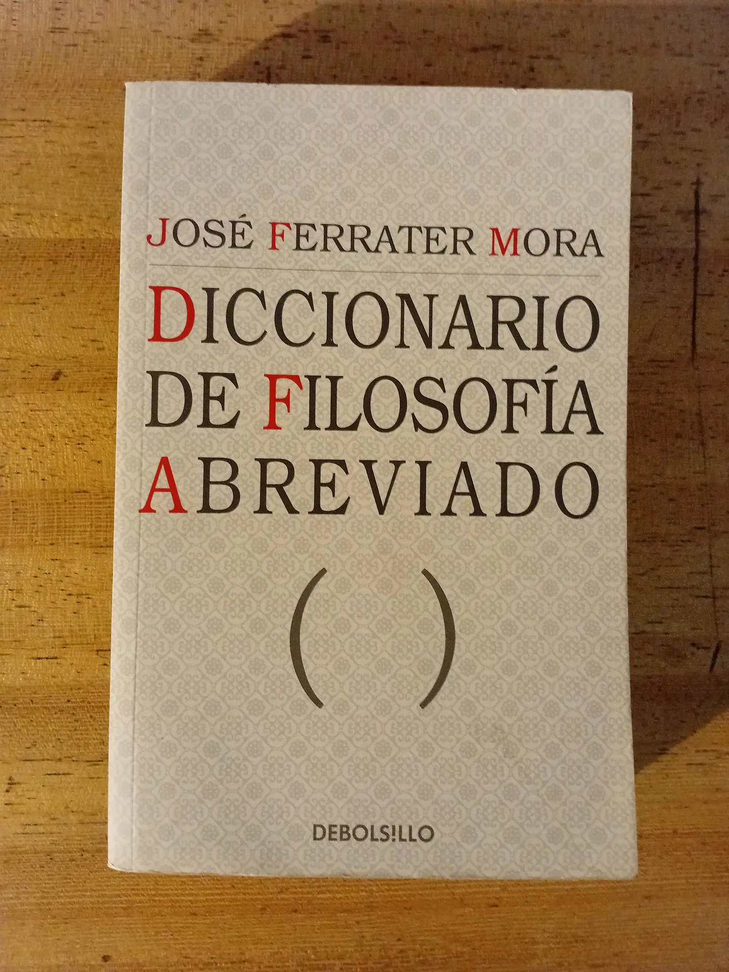 Diccionario de filosofía abreviado, Ferrater Mora 1