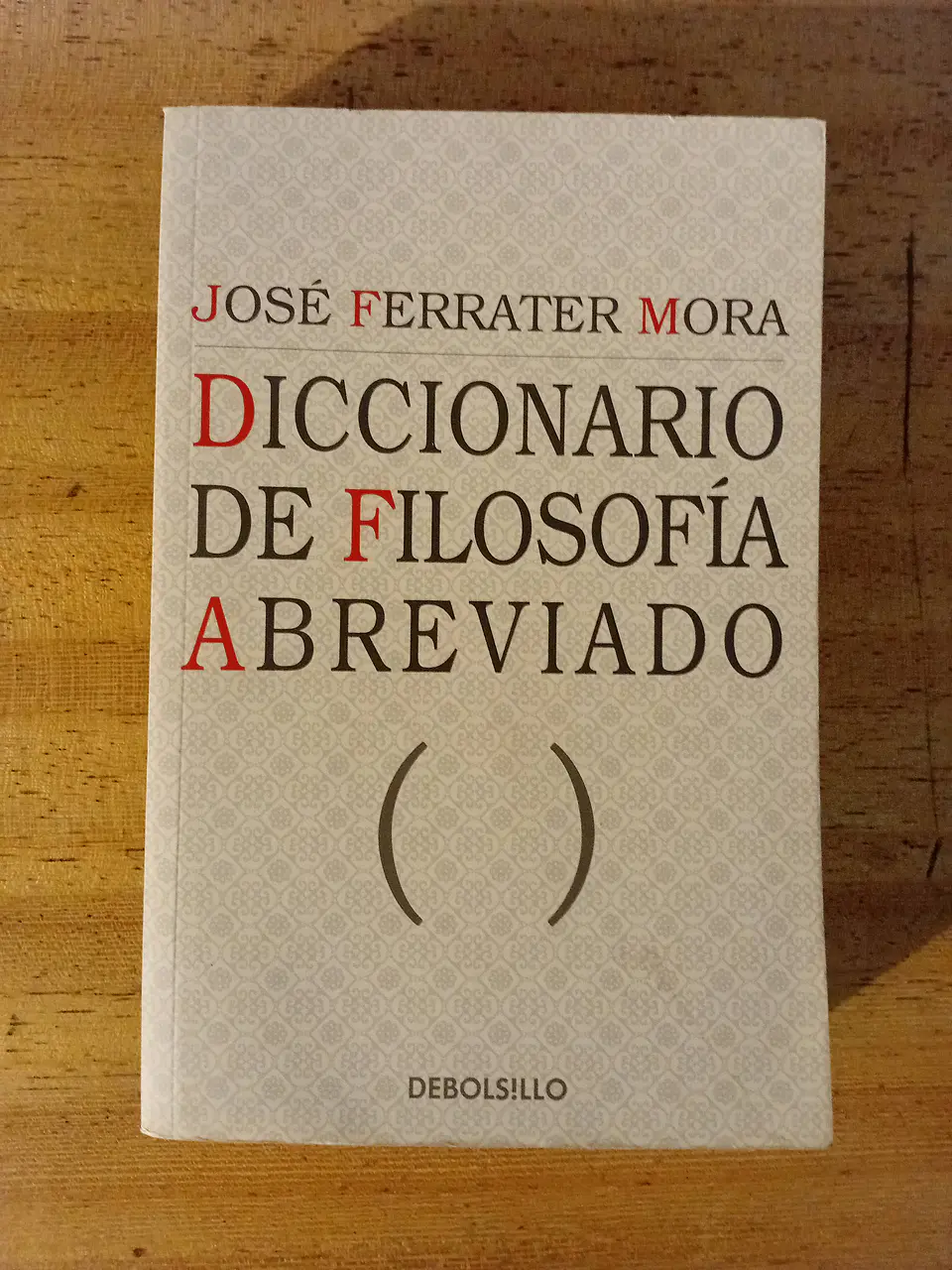 Diccionario de filosofía abreviado, Ferrater Mora 1