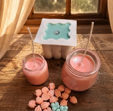 Set de velas aromáticas en vaso