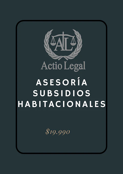 Asesoría subsidios habitacionales