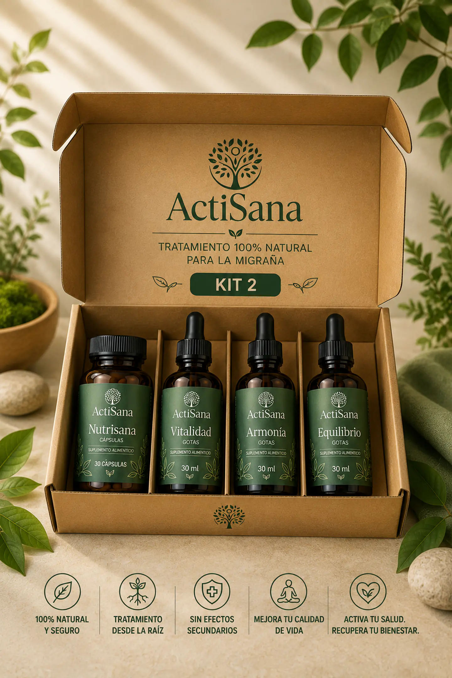 Kit de Tratamiento Natural para la Migraña x 3 Meses 3