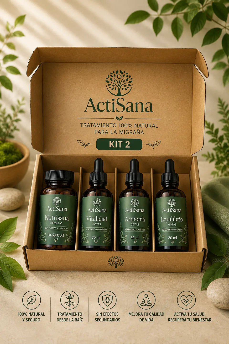 Kit de Tratamiento Natural para la Migraña x 3 Meses 3