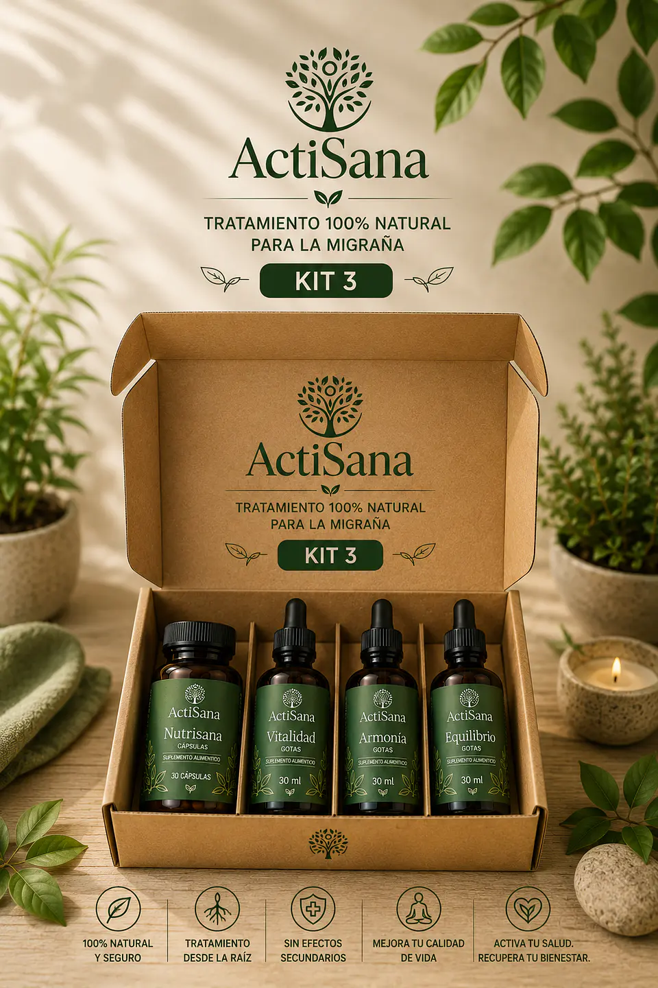 Kit de Tratamiento Natural para la Migraña x 3 Meses 4