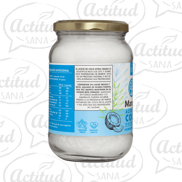 ACEITE DE COCO ORGÁNICO MANARE 500ML 3