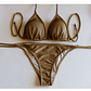 TRAJE DE BAÑO ESTILO BIKINI MODELO CHOCOLATE SATINADO  - Miniatura 1