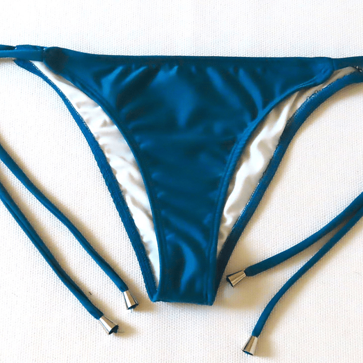 Traje Baño Bikini CHOCOLATE Azul Petróleo 2