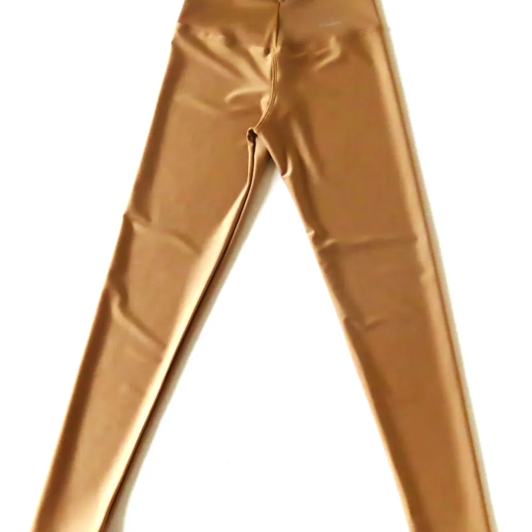 Calzas Larga Lycra Dupont Deportiva Costura Reforzada Beiges 2