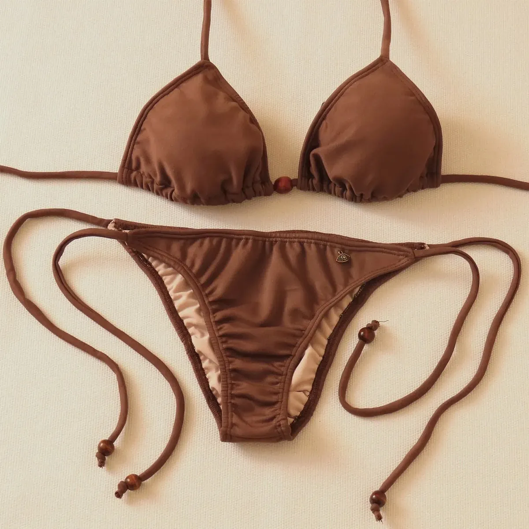 Traje de Baño Bikini  mod. Chocolate Roma Color Mocca 2
