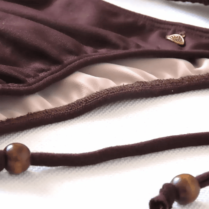 Traje de Baño Bikini  mod. Chocolate Roma Color Cafe Oscuro 4