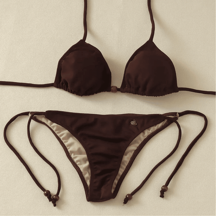 Traje de Baño Bikini  mod. Chocolate Roma Color Cafe Oscuro 2