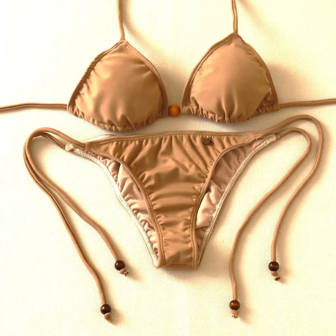 Traje de Baño Bikini  mod. Chocolate Roma Color Beiges 2